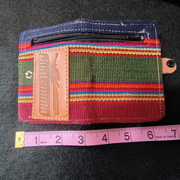 NWOT: Bundle Handmade Guatemalan Artisan Wallet & Coin Purse and Amulet Bag - Picture 8 of 16